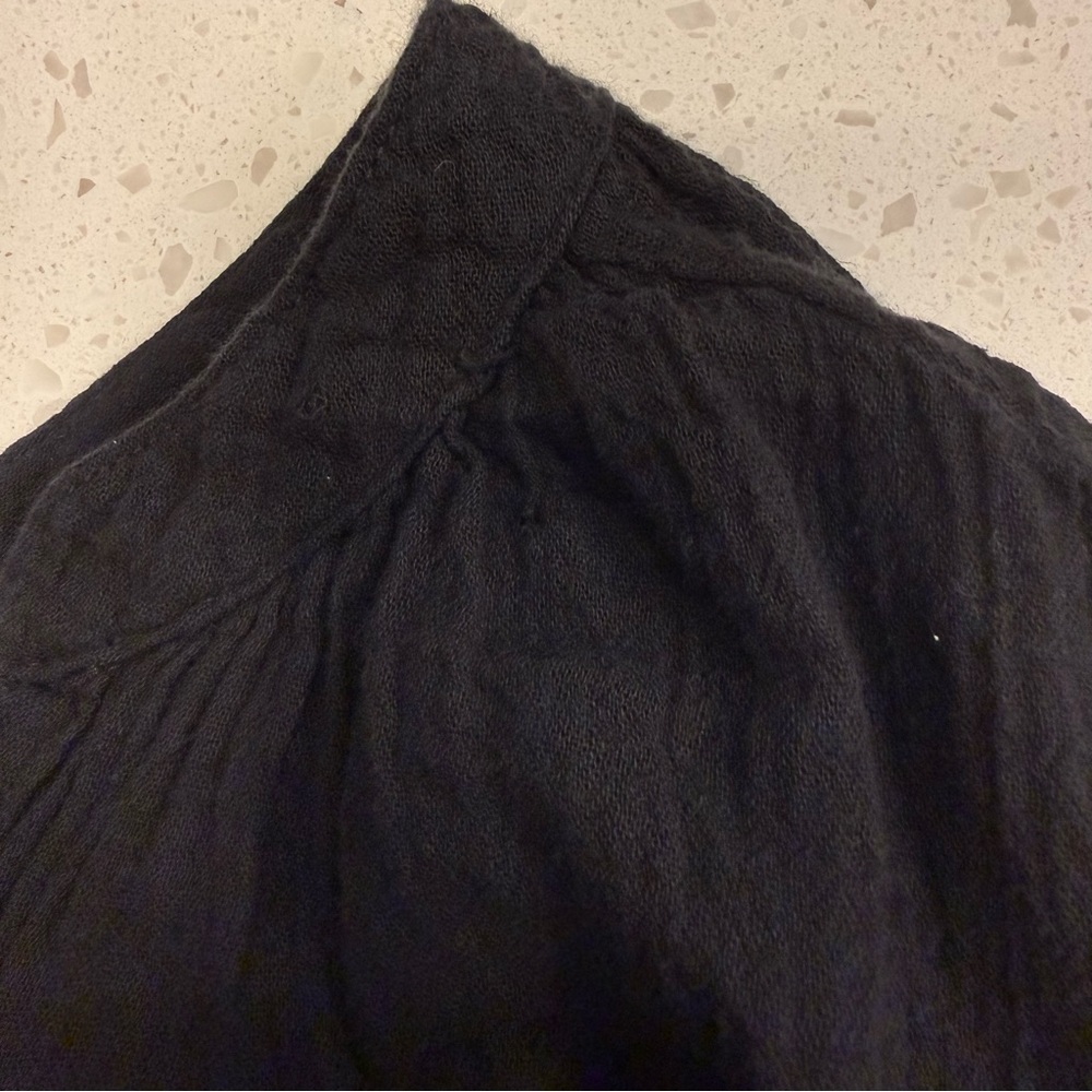Honorine Paola Dress Cotton Gauze Coverup Black Oversized Womens Small - Picture 10 of 10